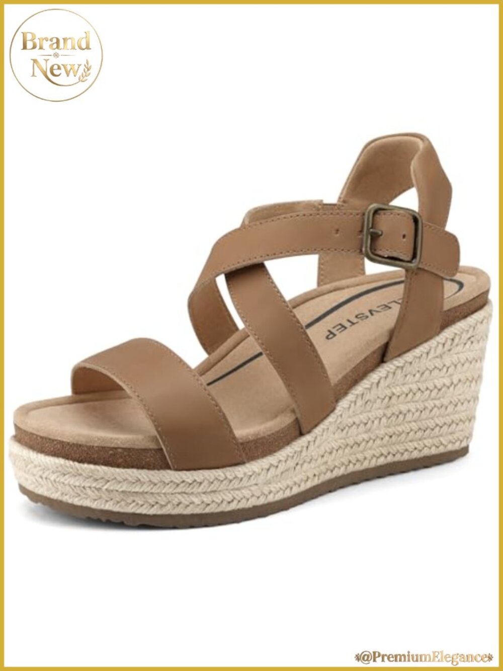 Genuine Leather Orthopedic Wedge Sandals Arch Support Platform Espadrilles